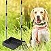 Snagle Paw Pooper Scooper for Large Dogs, Adjustable Long Handle Metal Tray and Rake Poop Scooper for Dogs with Bin for Pet Waste Removal, No Bending Clean Up Pooper Scooper for Medium and Large Dogs