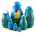 Peppa Pig Family Matryoshka Wooden Russian Nesting Dolls Kids Room Decor Art Crafts Gifts 7pc