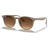 Ray-Ban RB4259F Round Sunglasses for Men for Women | In Black, Light Havana &amp; Transparent Brown. Lightweight flexible frame. Sizes: 50/53mm.