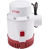 NEWMAIX 12V 4700 GPH Bilge Pump Boat Marine Yacht Submersible Water Pump