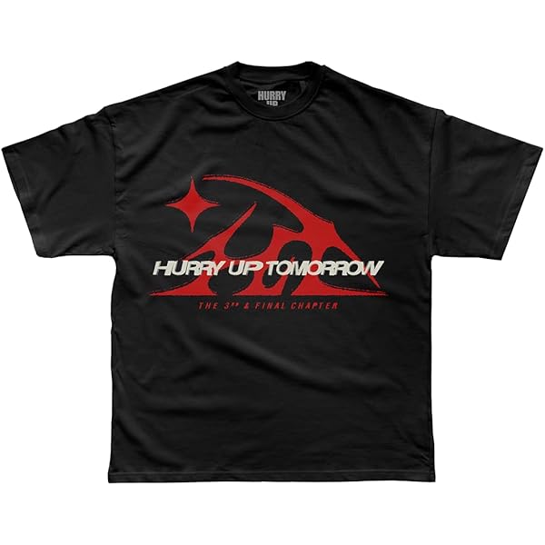 THE WEEKND Hurry Up Tomorrow Official Timeless Black Cotton T