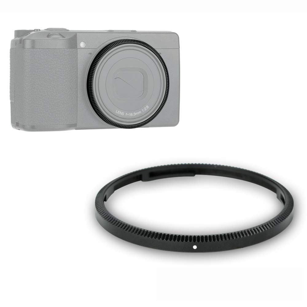 Metal Lens Ring for Ricoh GR III GR3 GR III HDF Camera Replaces Ricoh Original Ring or Accessory GN-1 Ring(Black)