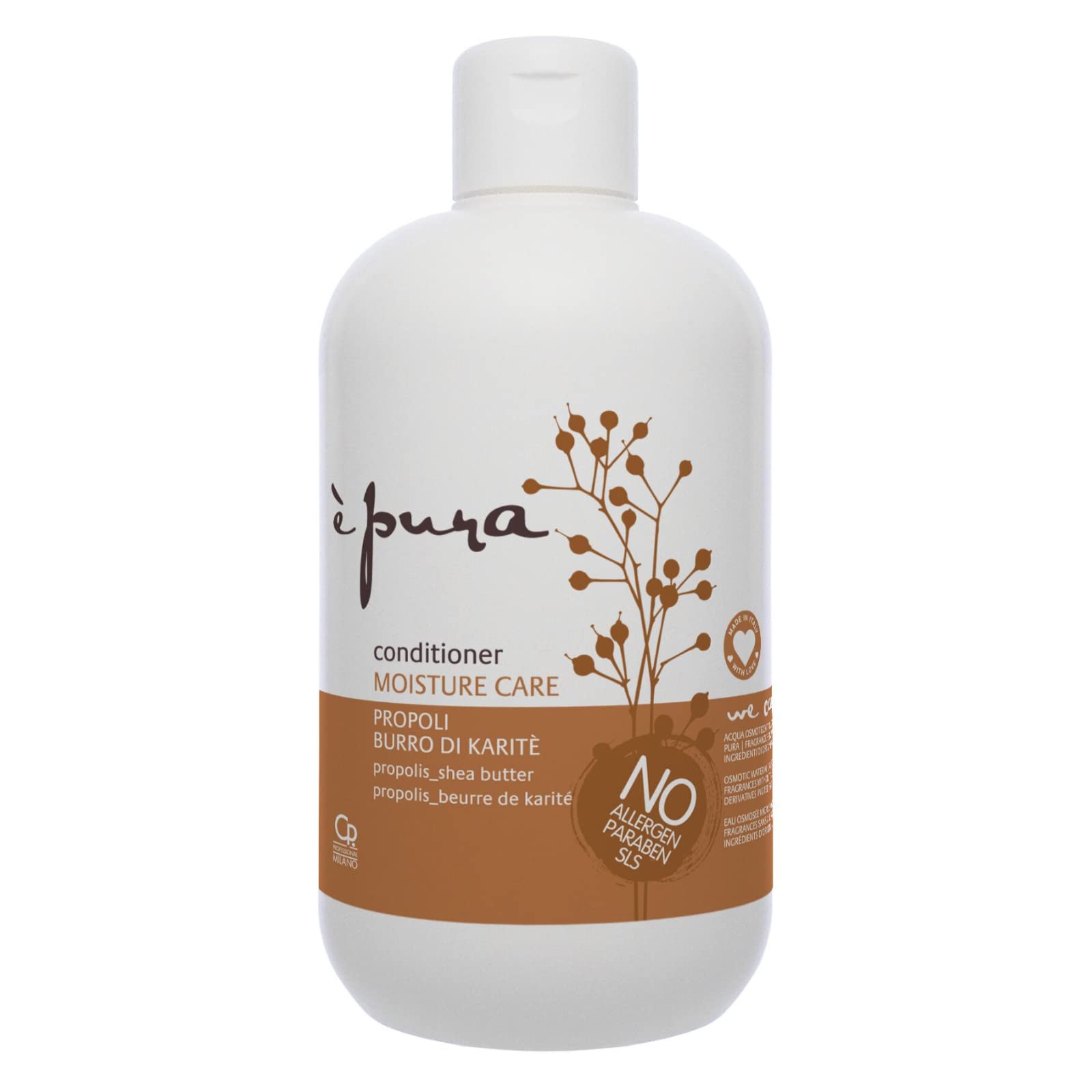 È Pura - Moisture Care Conditioner - Professional Treatment for Dry and Damaged Hair - Moisturizes and Protects - 500 ml