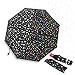 Color Changing Umbrella With Cute Polka Dots Pattern Automatic Open Close Button Portable Light Weight Windproof Good Gift for her B11997 (Color will be Randomly selected)