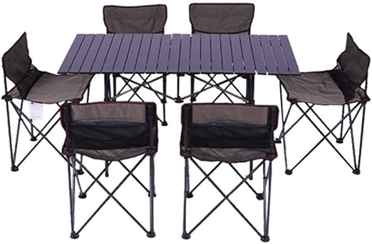 Amazon Com Du Portable Folding Outdoor Picnic Table Multi Person Travel Picnic Table Aluminum Side Table Light Camping Table With Storage Bag For Outdoor Cooking Backpack Rv Folding Travel Ivory Home Kitchen
