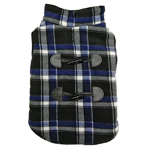 Fashion Pet 752814 Plaid Reversible Ct, Small, Black