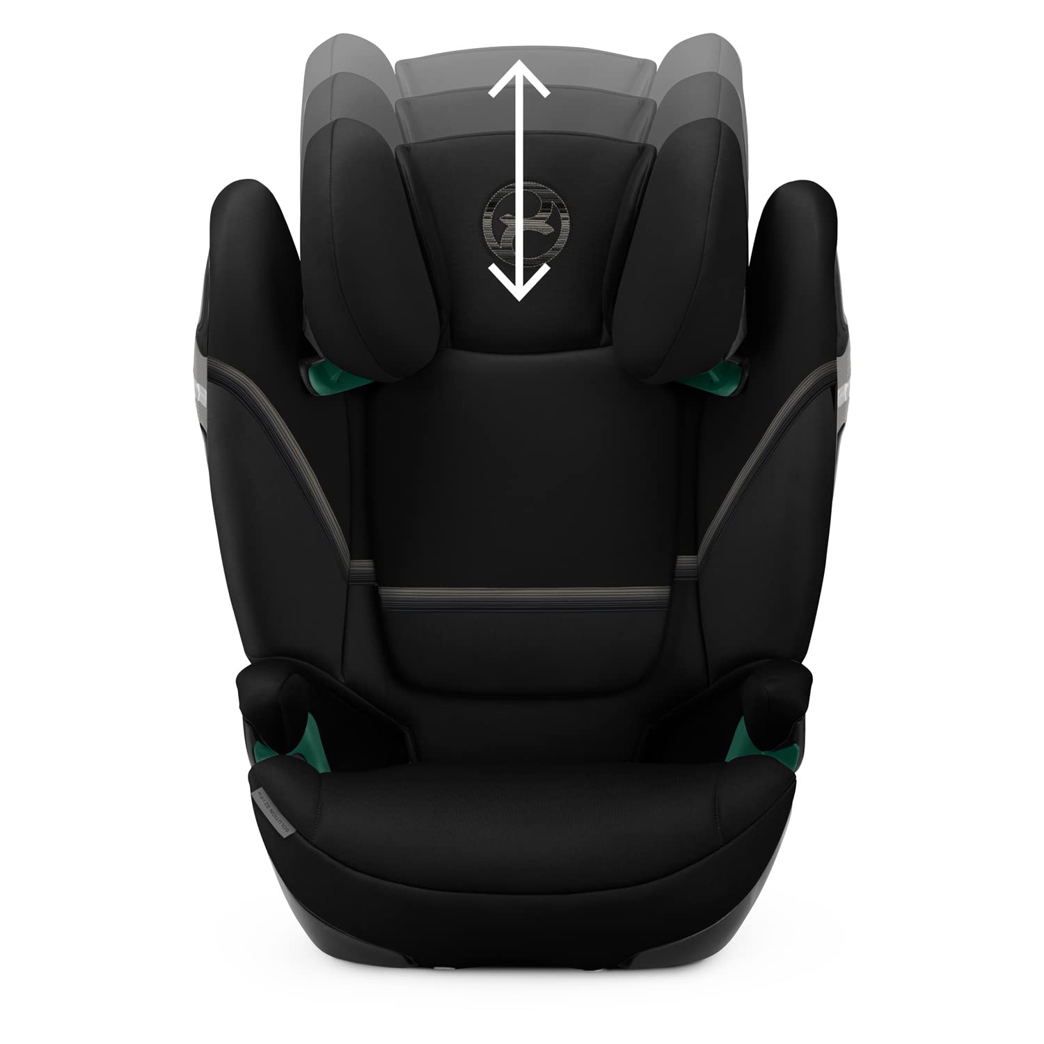 CYBEX Gold Kindersitz Solution S2 i-Fix, Für Autos mit und ohne ISOFIX, 100 - 150 cm, Ab ca. 3 bis 12 Jahre (15 - 50 kg), Moon Black 4