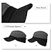 Mens Winter Baseball Cap with Ear Flap Hats Hunting Cold Weather Fitted Hats Trapper Military Cap Cotton Lined Unisex