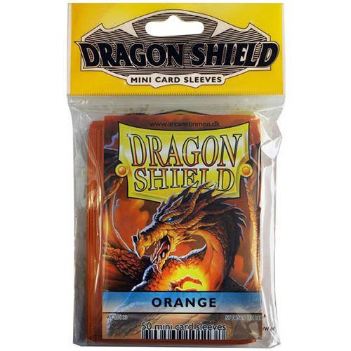 Arcane Tinman Sleeves: Mini Dragon Shield (10) Orange AT-10113-R