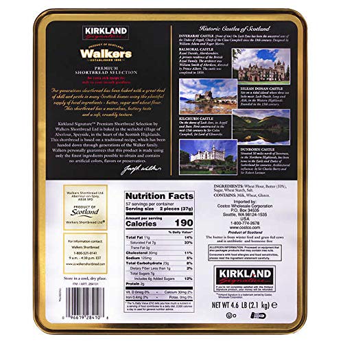 Kirkland Signature Walkers Pure Butter Cookies Premium Shortbread