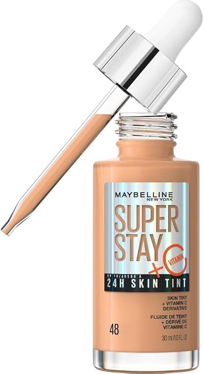 Maybelline Super Stay Skin Tint Foundation Vitamin C Brighten 48 Vegan 24H