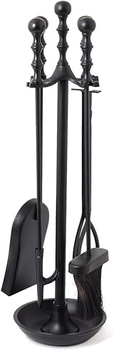 Charles Bentley Fireside Companion Set Iron Tools Coal Shovel Poker Tongs Brush view 2