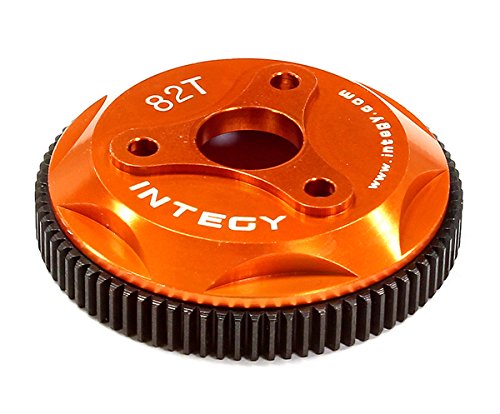 Integy RC Model Hop-ups T8028ORANGE 82T Metal Spur Gear for Traxxas 1/10 Electric Stampede 2WD, Rustler & Slash 2WD