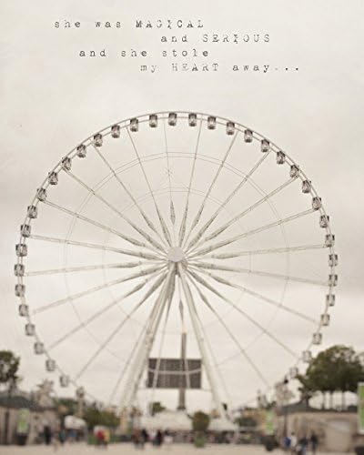 Louvre Ferris Wheel Paris Landmark Photo Parisian French Home Decor Wall Art - Romantic Gift