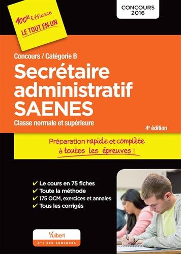 Concours Secrétaire administratif et SAENES - Catégorie B - Préparation rapide et complète à toutes les