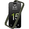 RhinoShield Bumper Case Compatible with [iPhone 15 Pro Max] | CrashGuard - Shock Absorbent Slim Design Protective Cover 3.5M / 11ft Drop Protection - Camo Green
