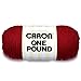 Caron 29401010562 One Pound Solids Yarn, 16oz, Gauge 4 Medium, 100% Acrylic - Claret- For Crochet, Knitting & Crafting ( 1 Piece )