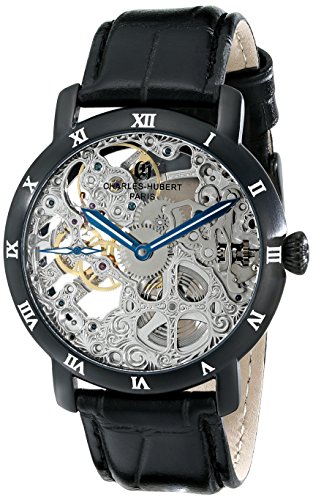 Charles-Hubert, Paris Men's 3931 Premium Collection Black Ion Plated Stainless Steel Mechanical Watch Charles-Hubert, Paris Men's 3931 Premium Collection Black Ion Plated Stainless Steel Mechanical Watch