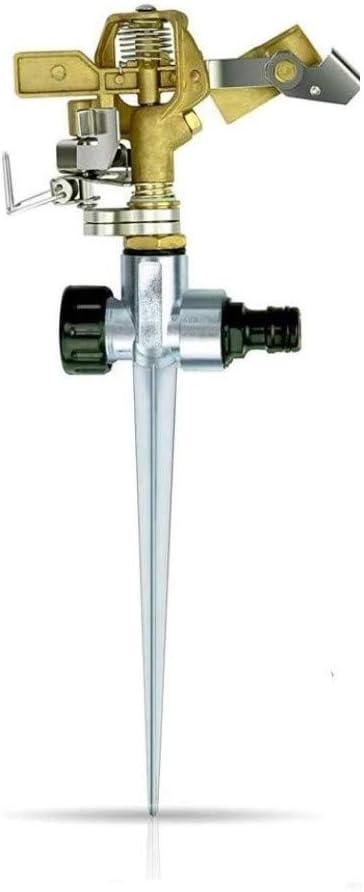LATERN 360 Degree Impulse Garden Sprinkler with Metal Spike 1/2 inch Hose