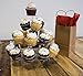 Circular Steel Cupcake Stand - Great for Birthdays, Weddings, Baby Showers, Centerpiece - 12