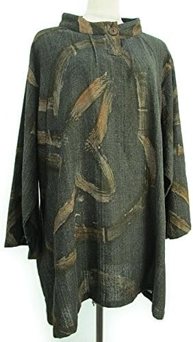 Amazon ノーブランド品 インド綿和風筆描き模様 長袖チュニック ワンピース チュニック 通販