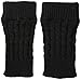 K. Bell Women's Cable Boot Cuff, Black, 9-11
