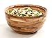Hardwood Chef Premium Thick Acacia Wood Salad, Serving, and Mixing Bowl 12 x 6 x 12 inch | Rustic High-End Decorative with Slanted Lip for Juices