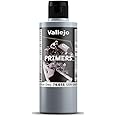 Vallejo - Surface Primer Color | USN Light Ghost Grey Acrylic Primer 200 ml (6.76 fl.oz.) | Matte Finish and Fast Drying | Perfect for Airbrushing and Great Adhesion to Figurines and Scale Models
