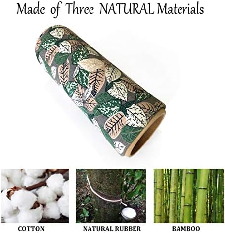 Skyin Foam Roller,Eco Friendly Massage Roller 12.5X 5 inches(The Diameter May Vary from 4.7" to 5.2" Because It's Made of Natural Bamboo) 5 Year Warranty, 60-Day Satisfaction Guarantee