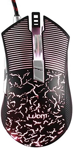 Gaming Mouse 4000 DPI 8 Bottons Optical Wired Game Mouse with Support Macro Programming