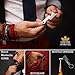 Beard Brush and Beard Comb Set - Genuine Sandalwood and Boar Bristle Beard Grooming Kit + 3-IN-1 Utility Mustache Comb Care by The Beard Brave