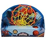 Marvel Ultimate Spiderman 13.5 X 10 Basketball Set Ball, Hoop, Net and Door Hanger, Multi