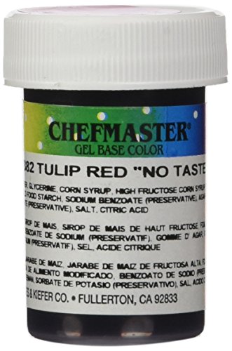 Chefmaster Gel Food Color, 1-Ounce, Tulip Red