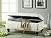Coaster Home Furnishings French Script Storage Bench Off White/Grey