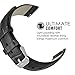 22mm Quick Release Universal Watch Band, MoKo Leather Crocodile Pattern Strap for Amazfit/Samsung Gear S3 Frontier/S3 Classic/Motorola Moto 360 2nd Gen 46mm/Garmin Vivomove/Huawei 2 Classic, BLACK