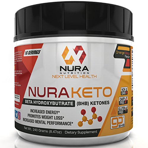 BHB Ketone Salts, Orange Mango, 240g - Beta Hydroxybutyrate Exogenous Ketones - Great for the Keto Diet- Helps Achieve Perfect Ketosis, More Energy, Focus and Burn Fat