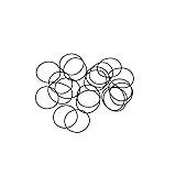 uxcell Nitrile Rubber O-Rings 22mm OD 20mm ID 1mm
