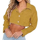 Women Denim Jacket Chic Crop Top SanCanSn Ladies