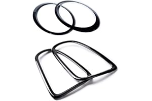 Astra Depot Glossy Black Headlight Trims Rings and Taillight Surround Cover Trims Bezel Compatible For Mini R56 R57 R58 R59 C