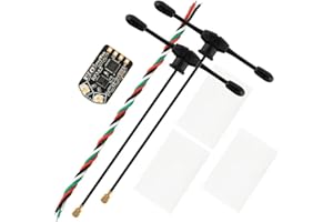 STARDRONE Radiomaster RP3 2.4GHz ExpressLRS Nano Receiver with 65mm UFL T Dual Antenna for ELRS FPV Transmitter Ideal for FPV Drone/Tiny Whoop/Fixed-Wing RC Plane