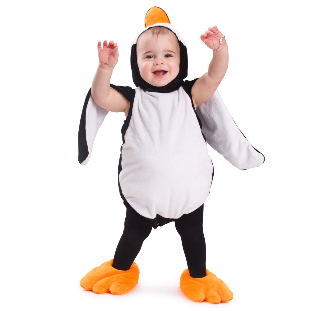 Dress Up America Penguin Costume for Babies & Toddlers - Halloween Penguin Onesie - Baby Fancy Dress Role Play Costume - Baby Animal Costume (6-12 Months)