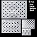 4 Pack American Flag 50 Star Stencil for Painting on Wood, Paper, Fabric, Glass, and Wall Art(Plus, Large, Medium, Small)
