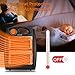 Portable Radiant Heater - Infrared Radiant Heater Quartz Infrared Heater with 2 Heat Settings, Quiet and Light Radiant Space Heater without Fan, Warm up Immediately, Overheat & Tip-Over Protection