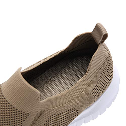 Zuwoigo Men's Mesh Walking Shoes Slip On Loafer Casual Comfortable