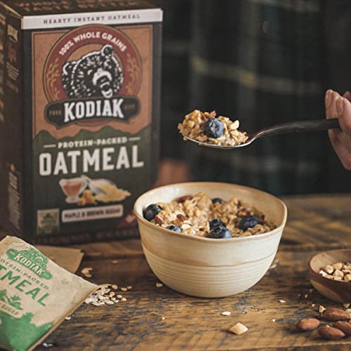 Kodiak Cakes Instant Oatmeal Packets High Protein 100 Whole Grains Breakfast Food Maple