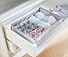 OYT Foldable Closet Underwear Organizer With Lid,Drawer Divider Organizers,Perfects for Sorting Storage Socks,Bra,Scarves and Lingerie in Wardrobe or Under bed,Breathable Washable Oxford Fabric(grey)