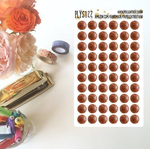 S021 Basketball Die-Cuts (60 Stickers) | Any Planner | Erin Condren | The Happy Planner | Passion Planner