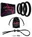 Viardeji Cock Ring Set Male Sex Toy – 3 Penis Rings and 1 Adjustable Penis Tie