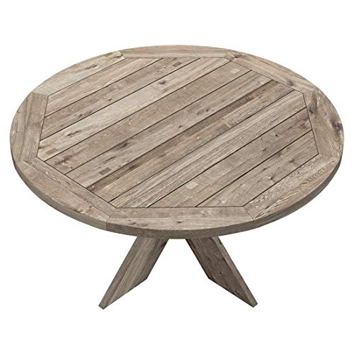 OUTLIV. Quantum Gartentisch rund Ø150 cm mit Gestell und Tischplatte aus recyceltem Teakholz für bis zu 6 Personen – Bild 4