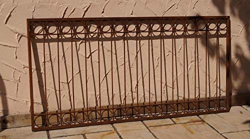 Gabella Metallzaun Schmiedeeisen Eisenzaun Zaun Zäune Anello-Z80/200Roh Rostig